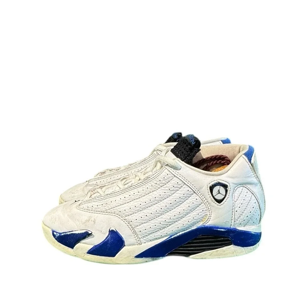 Jordan 14 Retro Hyper Royal White Blue Kids Basketball Shoes 312092-104 Size‎ 3Y